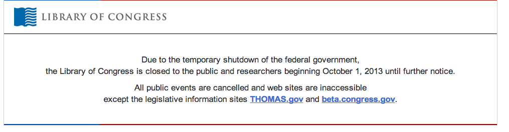 Library of Congress Web Site unavailable   Library of Congress